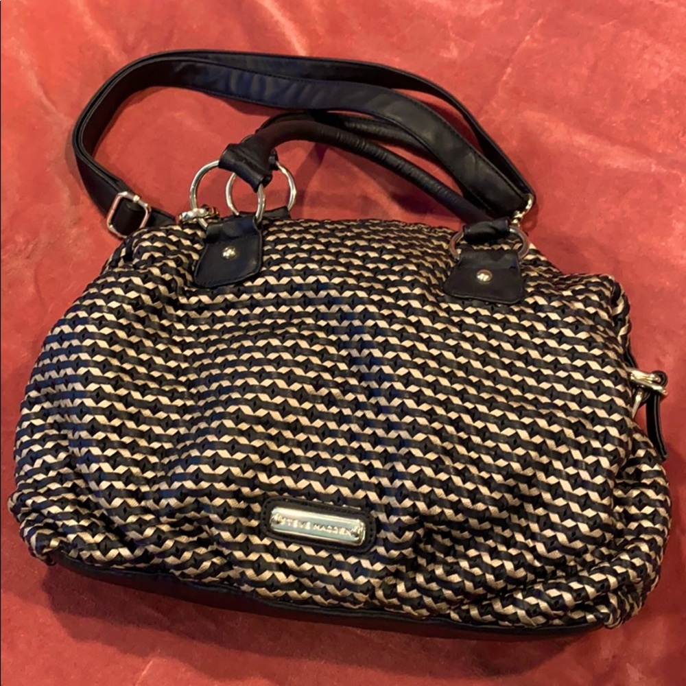 Black and gold purse